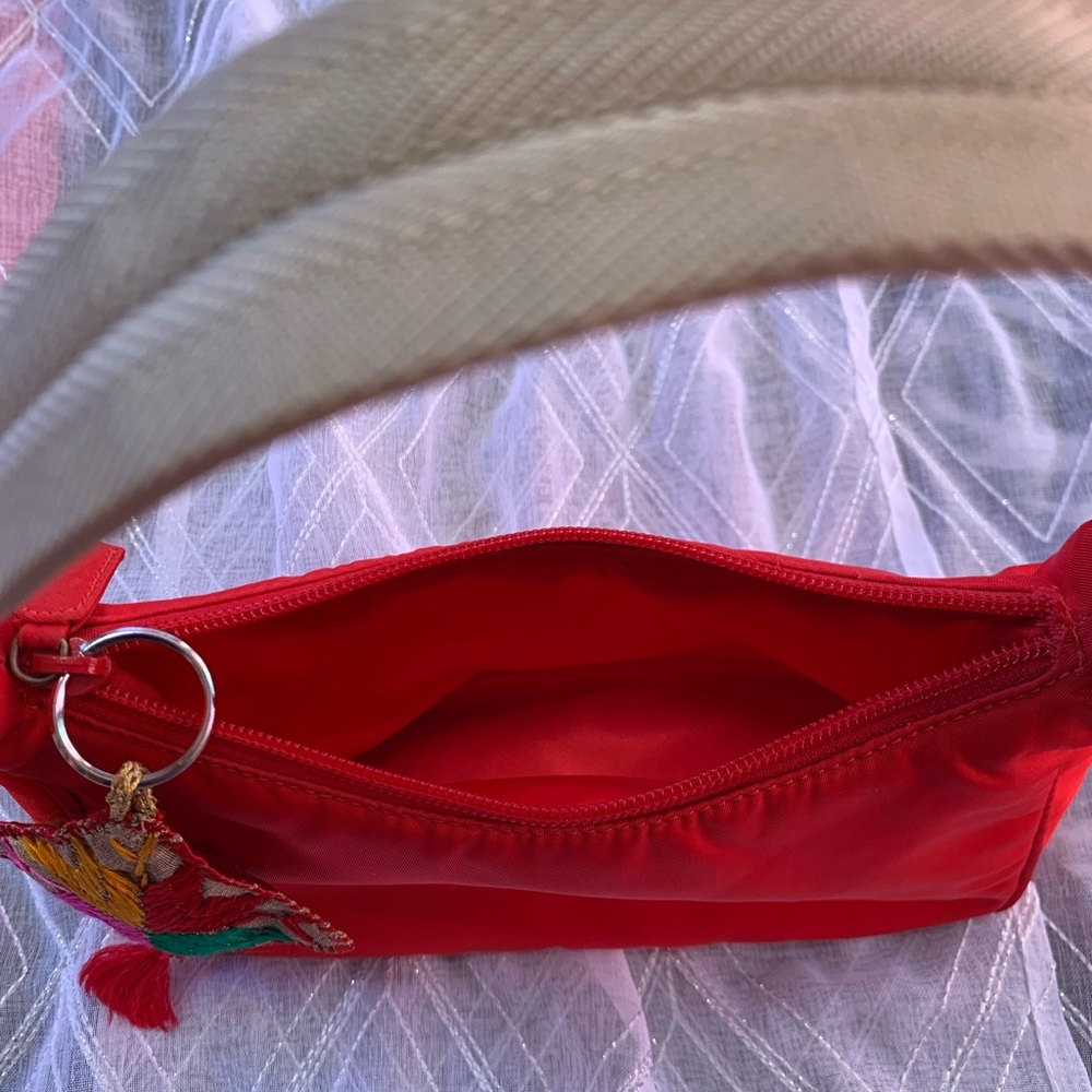 Authentic vintage prada nylon bag in cherry red - Picture 15 of 16